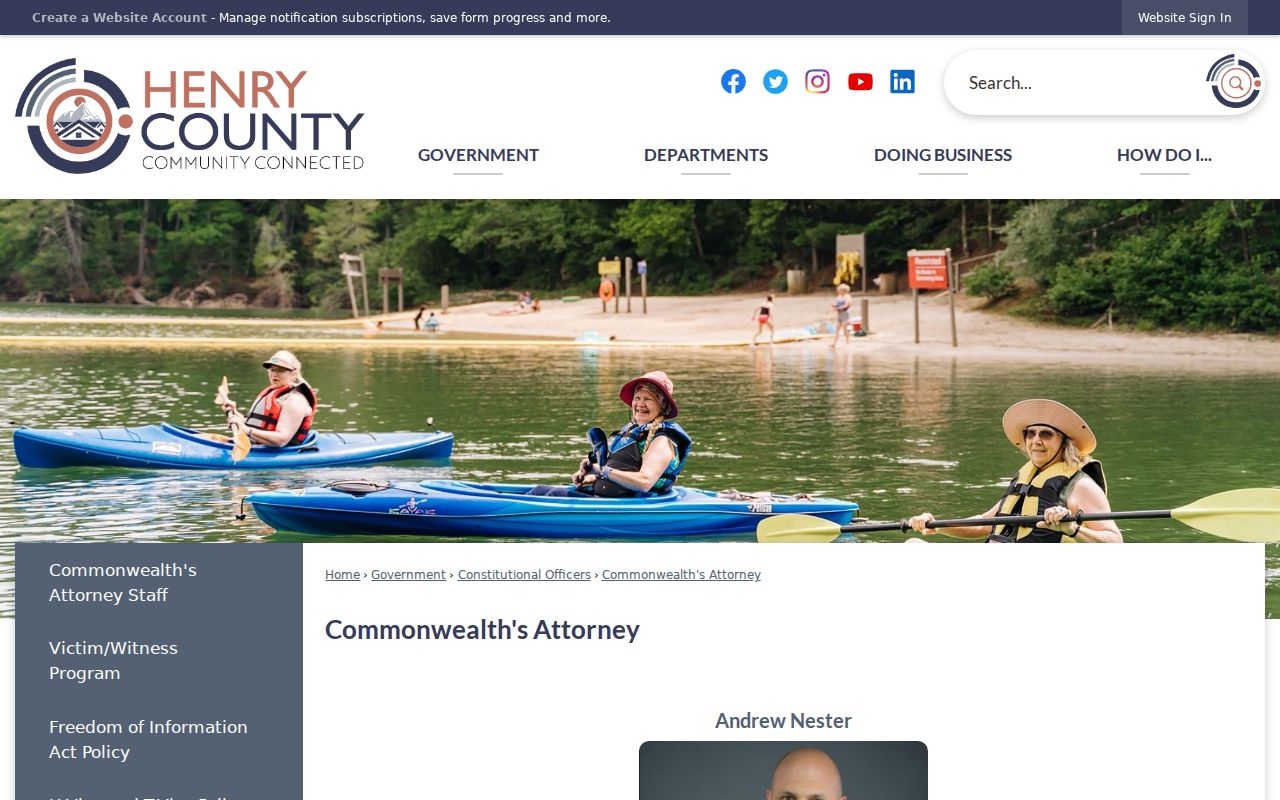 Henry County criminal court cases and Commonwealth's Attorney office