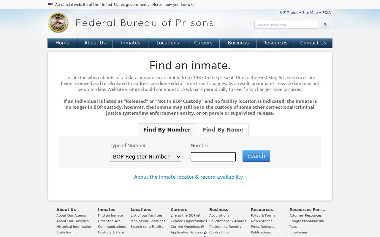 Henry County criminal history federal inmate locator
